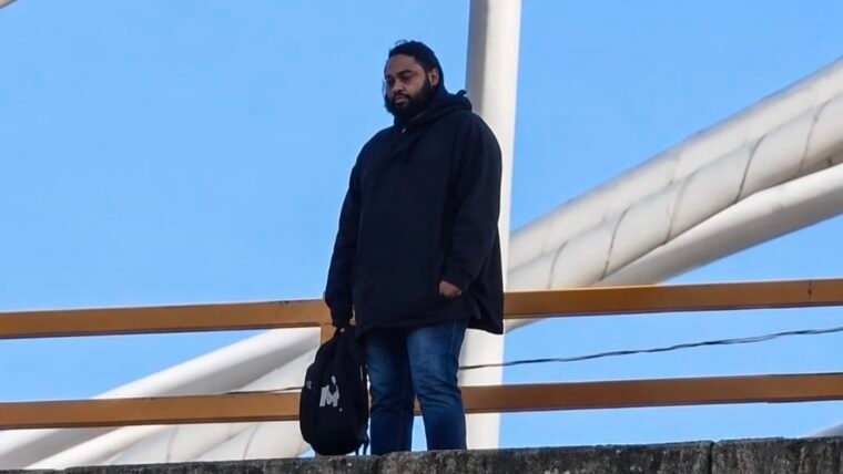 Hombre tras tirarse del puente Juan Bosch